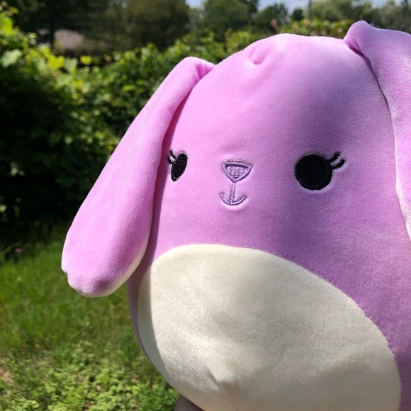 💜Squishmallows Bubbles purple Bunny Squishmallow 8” h Easter rabbit plush 💜 - Picture 10 of 11